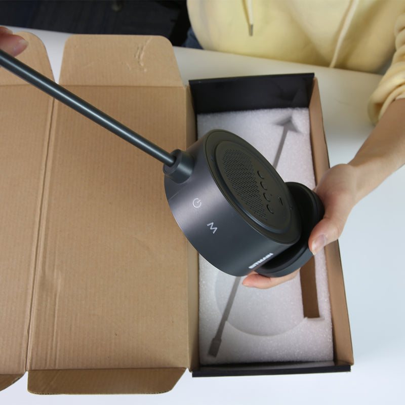 LED Table Lamp with Digital Clock, Dimmable Night Light Touch Desk Lamp with White Noise, 2 Alarms, Wake-up Light, RGB Ambient Light, Aluminum Bedside Lamp for Girls Boys Teens Christmas Gifts