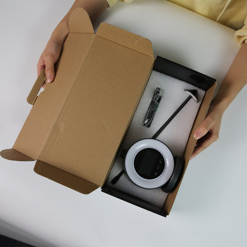 LED Table Lamp with Digital Clock, Dimmable Night Light Touch Desk Lamp with White Noise, 2 Alarms, Wake-up Light, RGB Ambient Light, Aluminum Bedside Lamp for Girls Boys Teens Christmas Gifts