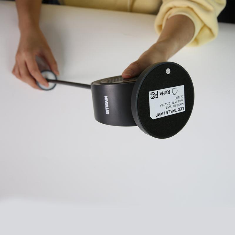 LED Table Lamp with Digital Clock, Dimmable Night Light Touch Desk Lamp with White Noise, 2 Alarms, Wake-up Light, RGB Ambient Light, Aluminum Bedside Lamp for Girls Boys Teens Christmas Gifts