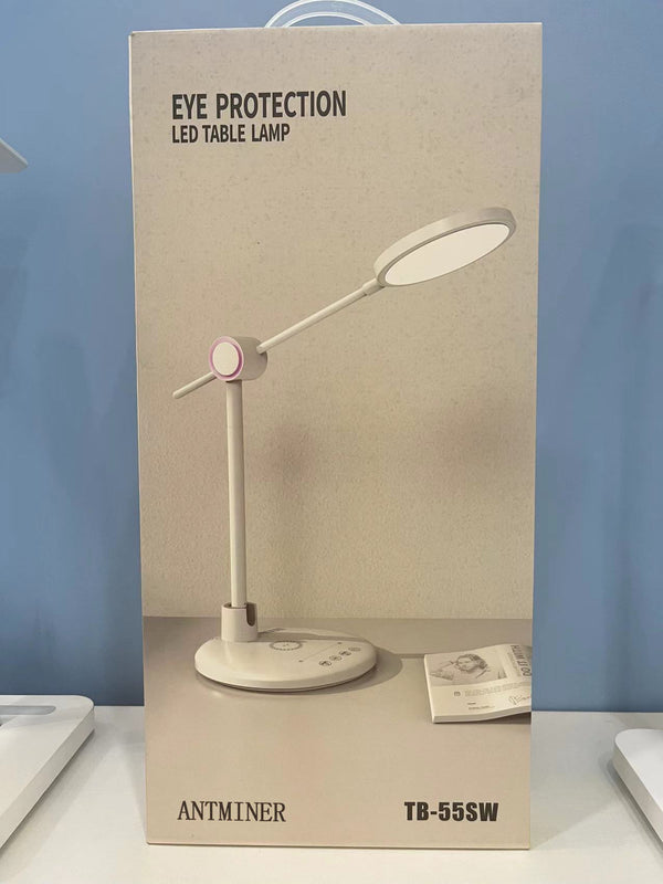 LED Desk Lamp with Wireless Charger, Eye-Caring Table Lamp, Stepless Dimming Modes, 5 Color Modes, Adjustable Swing Arm, Auto-Off Timer, RGB Ambience Night Light, for Home Office & Reading