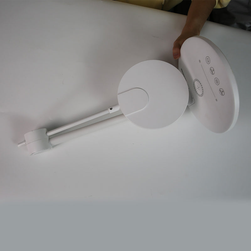 LED Desk Lamp with Wireless Charger, Eye-Caring Table Lamp, Stepless Dimming Modes, 5 Color Modes, Adjustable Swing Arm, Auto-Off Timer, RGB Ambience Night Light, for Home Office & Reading