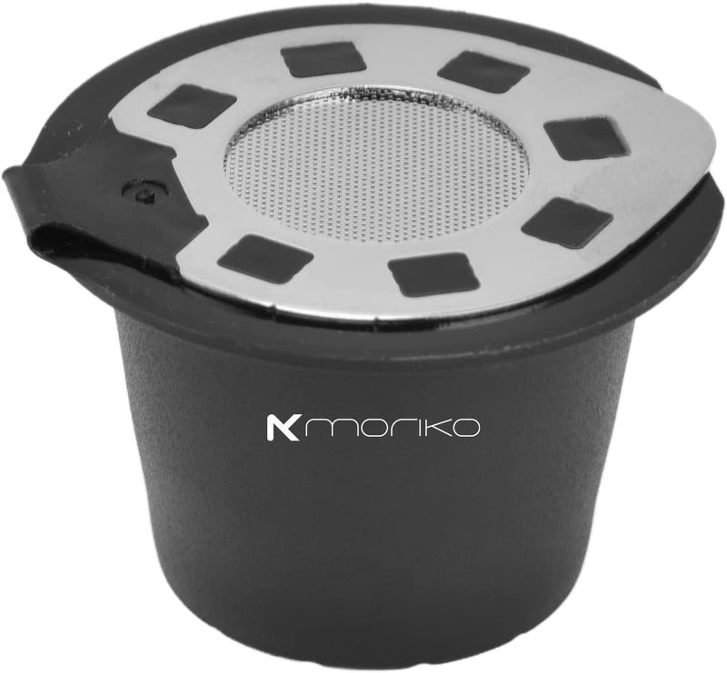Moriko reusable capsules, not of paper and sold empty, containing a filter for use in coffee brewing machines