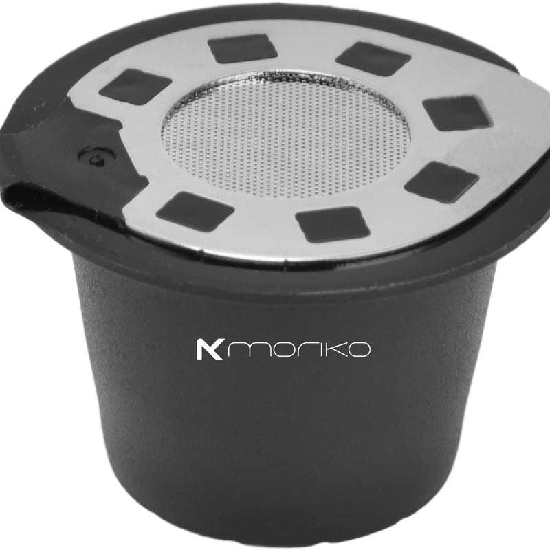Moriko reusable capsules, not of paper and sold empty, containing a filter for use in coffee brewing machines
