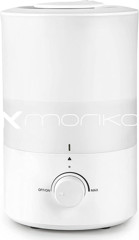 Moriko humidity control device, namely, a portable container containing a moisture-sensitive silica co-polymer that absorbs or releases moisture to maintain relative humidity in a particular range